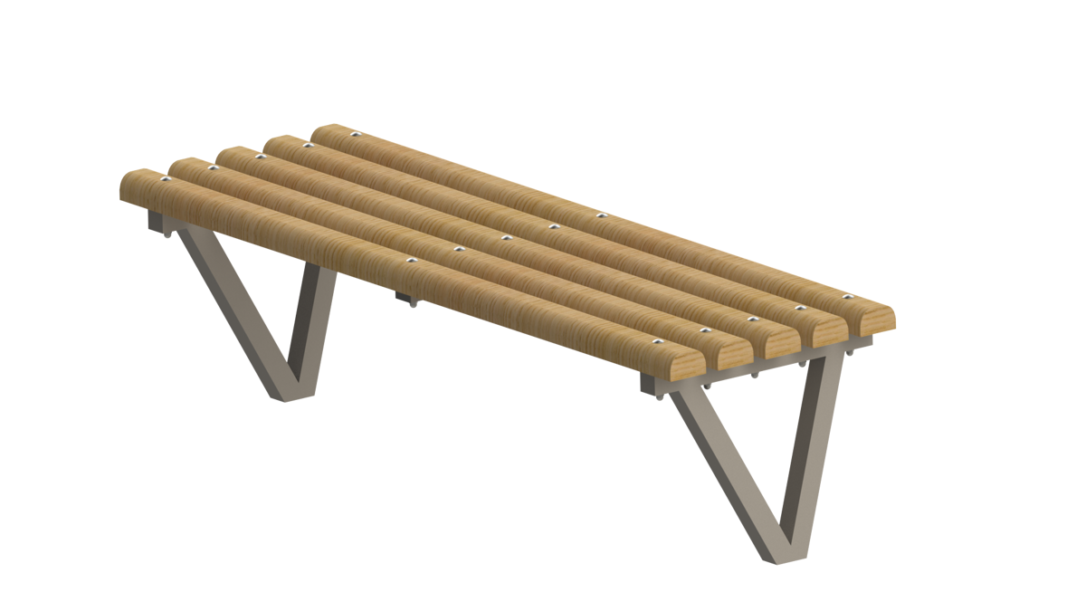 Sitzbank ohne Lehne - Holz